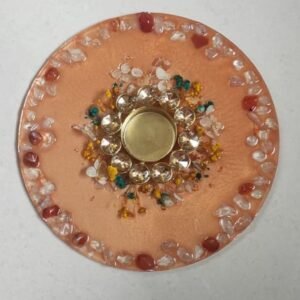 Tea Light Holder (Orange)